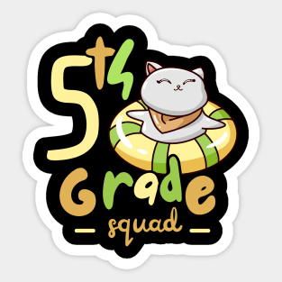 5th grade cat Sticker